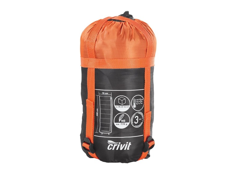 Gehe zu Vollbildansicht: CRIVIT® Schlafsack, mit Kompressions-Packsack und Innentasche, ultraleicht, waschbar - Bild 8