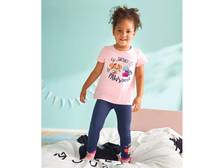 Gehe zu Vollbildansicht: Kleinkinder Leggings Mädchen, mit Baumwolle - Bild 3