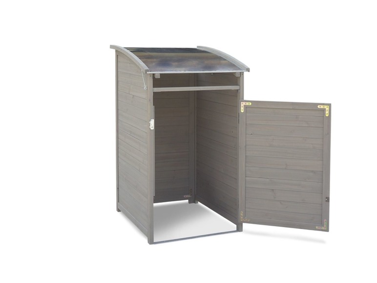 Gehe zu Vollbildansicht: HABAU Mülltonnenbox, mit Zinkdach, 120 Liter - Bild 4