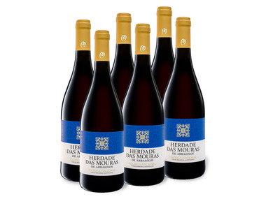 6 x 0,75-l-Flasche Weinpaket Herdade das Mouras Alentejano Vinho Regional, Rotwein