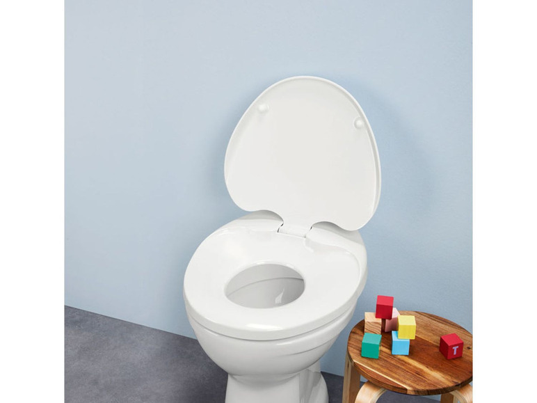 Gehe zu Vollbildansicht: MIOMARE® WC-Sitz, 150 kg Belastbarkeit, mit integriertem Kindersitz, Absenkautomatik - Bild 6