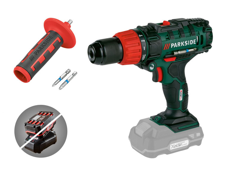Parkside cordless hammer drill »PSBSA 20-Li C2«, without battery and charger