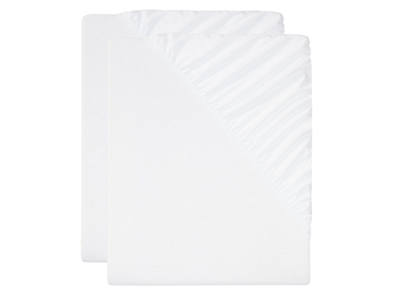 Gehe zu Vollbildansicht: MERADISO® Jersey Spannbettlaken, 2 Stück, 90-100 x 200 cm - Bild 5