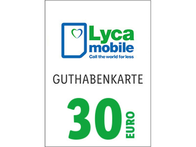 Lycamobile Code über 30€ Lidl.de