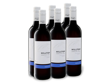 6 x 0,75-l-Flasche Weinpaket Hilltop Merlot PGI trocken, Rotwein