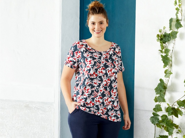 Gehe zu Vollbildansicht: ESMARA® T-Shirt Damen, in Single-Jersey-Qualität, mit Baumwolle und Elasthan - Bild 7