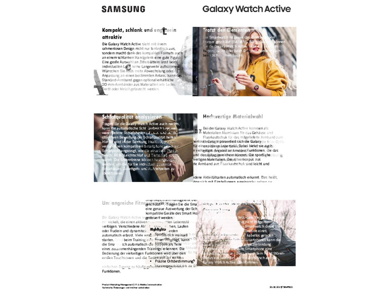 Gehe zu Vollbildansicht: SAMSUNG Smartwatch Galaxy Watch Active - Bild 13