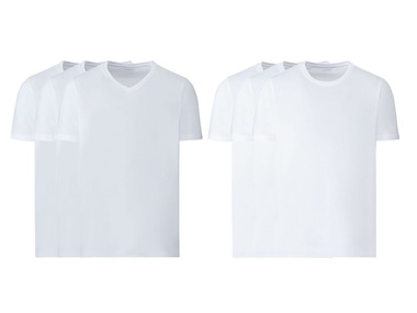 LIVERGY® Herren T-Shirt, 3er Set, aus Baumwolle