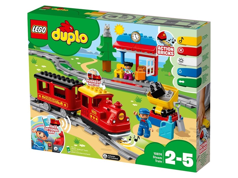 Gehe zu Vollbildansicht: LEGO® DUPLO® 10874 Dampfeisenbahn - Bild 2