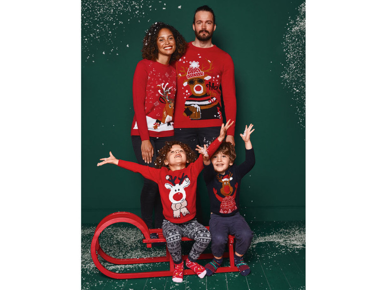 Gehe zu Vollbildansicht: LUPILU® Kleinkinder Jungen Weihnachts-Pullover - Bild 8