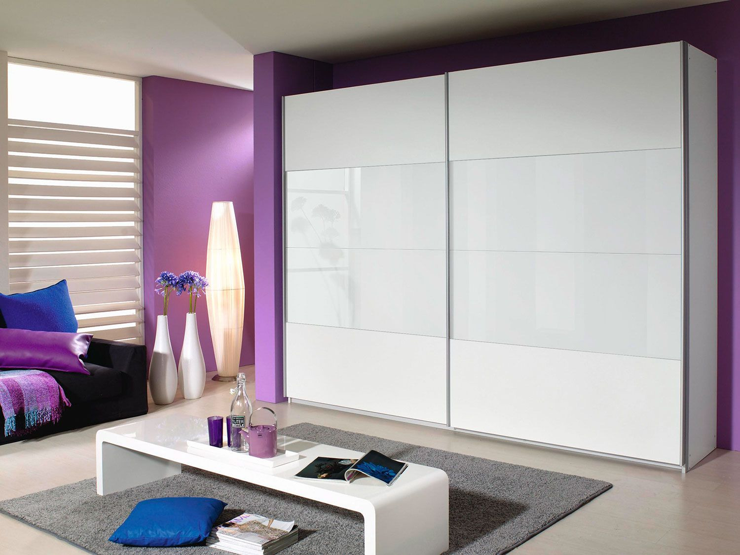 rauch ORANGE Schwebetürenschrank »Quadra«, mit Glas - Lidl.de