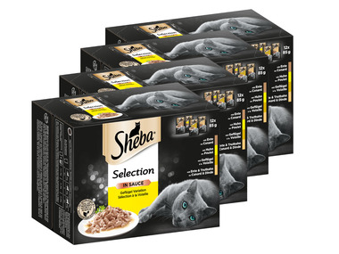 Sheba Multipack Selection in Sauce Geflügel Variation, 4 x 12 x 85 g