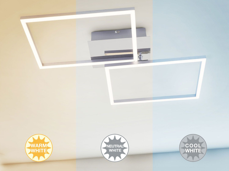 Gehe zu Vollbildansicht: Briloner CCT LED Design Deckenleuchte, Lichttemperatur + Helligkeit regulierbar - Bild 24