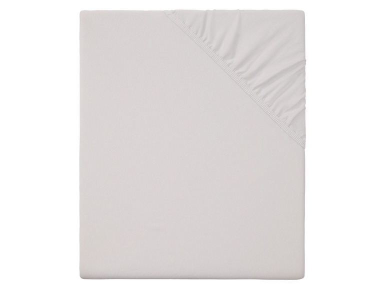 Gehe zu Vollbildansicht: MERADISO® Jersey Spannbettlaken, 180-200 x 200 cm, einlaufsicher, mit Bio-Baumwolle - Bild 2