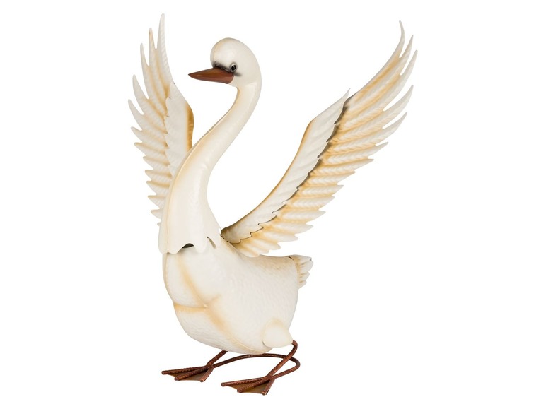 Gehe zu Vollbildansicht: MELINERA® Gartendeko Vogel, mit korrosionsbeständiger Lackierung, 2 Erdspieße - Bild 5