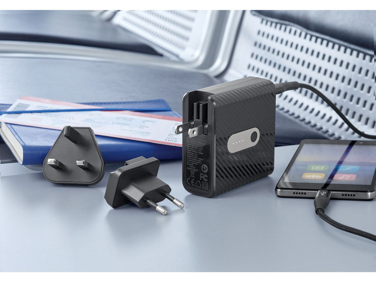 Gehe zu Vollbildansicht: SILVERCREST® USB Reiseladegerät mit integrierter Powerbank SMRP 5200 A1 - Bild 2