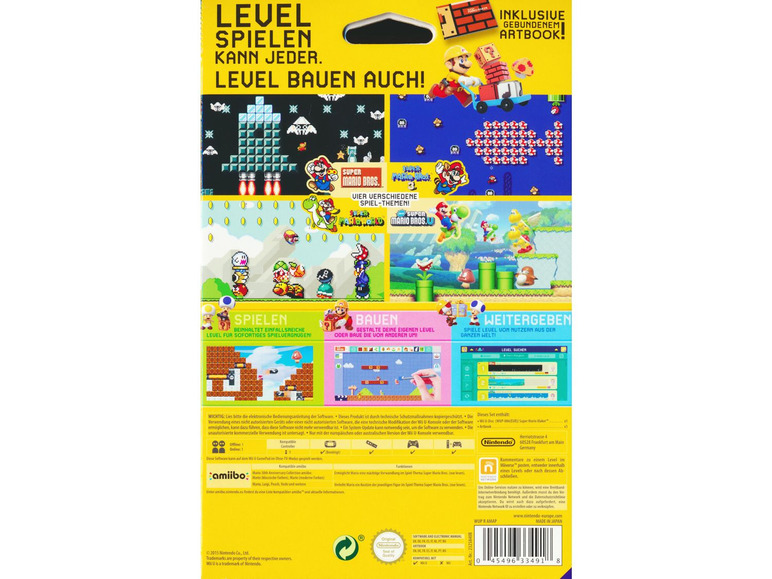 Gehe zu Vollbildansicht: Nintendo Super Mario Maker + Artbook - Konsole WI-U - Bild 2