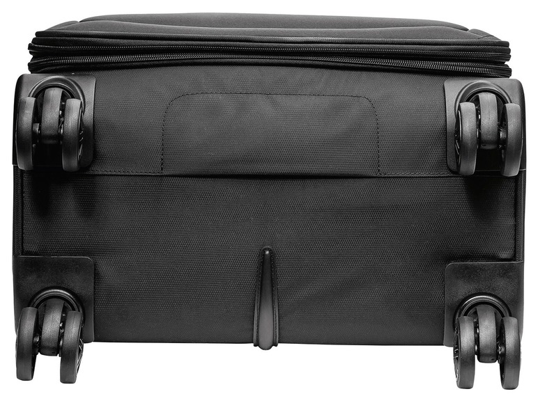 Gehe zu Vollbildansicht: TOPMOVE® Koffer, 62 l Volumen, erweiterbar, 4 Rollen, mit Zahlenschloss, schwarz - Bild 4