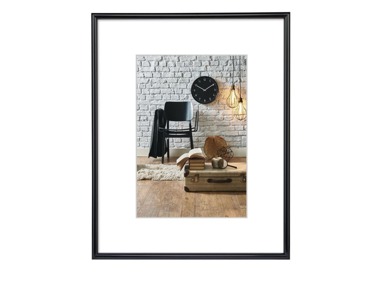 Gehe zu Vollbildansicht: Hama Kunststoffrahmen Sevilla, Schwarz, Polystyrol, 21 x 29,7 cm, DIN A4 - Bild 1