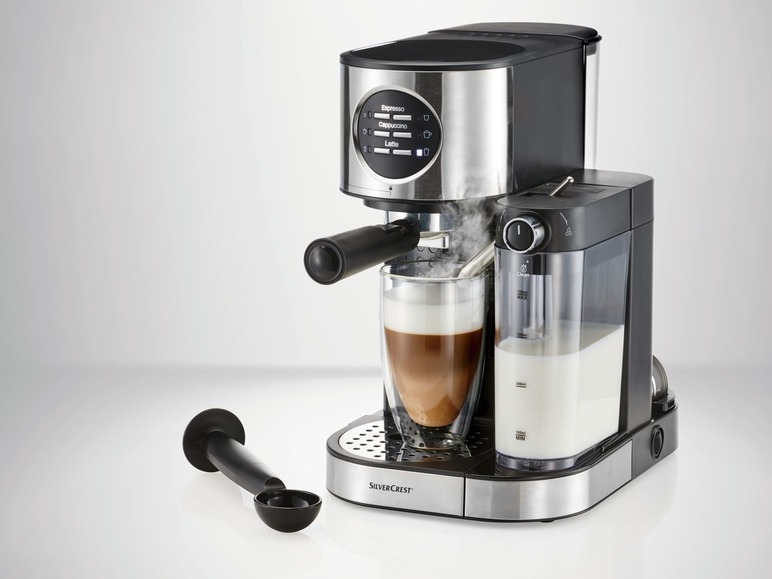 Gehe zu Vollbildansicht: SILVERCREST® Espressomaschine mit Milchaufschäumer SEMM 1470 A1 - Bild 3
