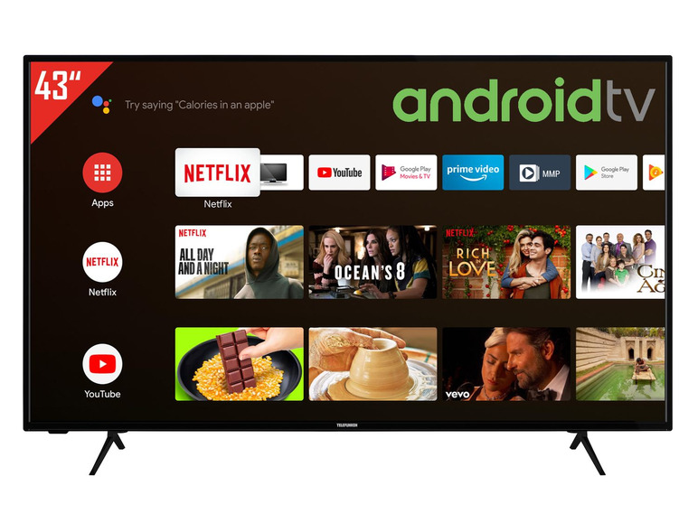 Gehe zu Vollbildansicht: TELEFUNKEN Android TV Fernseher (Smart TV, 4K UHD mit Dolby Vision HDR / HDR 10, Bluetooth, Triple-Tuner) - Bild 2