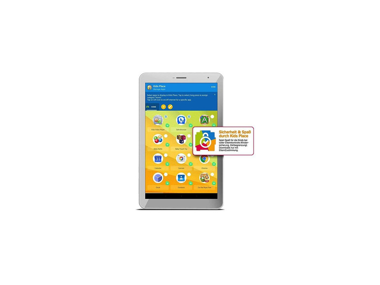 Gehe zu Vollbildansicht: ODYS Junior 8 PRO Tablet, Wi-Fi, Spiele, Android 8.1 - Bild 2
