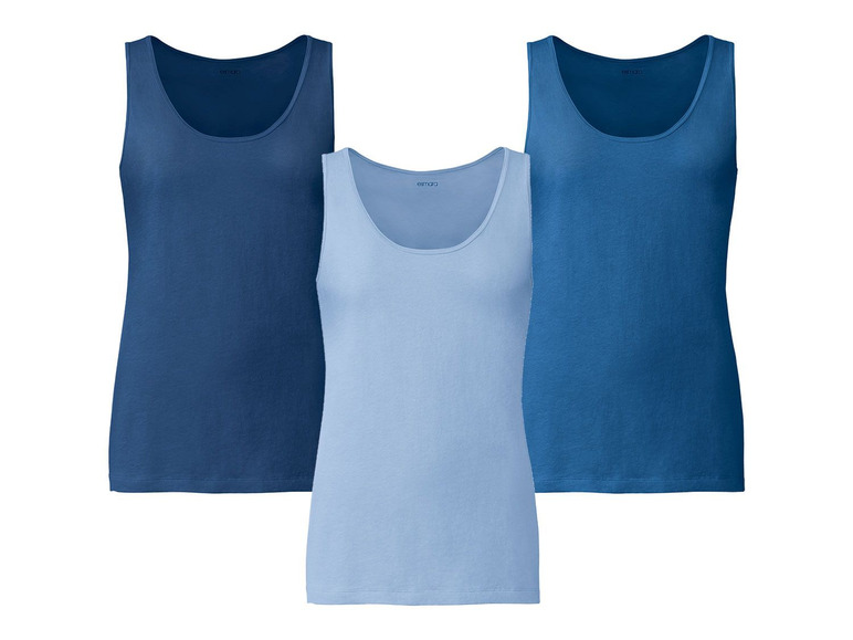 Gehe zu Vollbildansicht: ESMARA® 3 Damen Achselhemden, mit Baumwolle - Bild 3