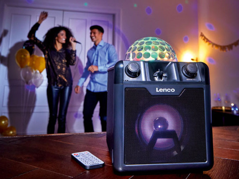Gehe zu Vollbildansicht: Lenco Disco Lautsprecher »BTC-050«, mit Bluetooth & Mikrofon, inkl. Akku - Bild 3