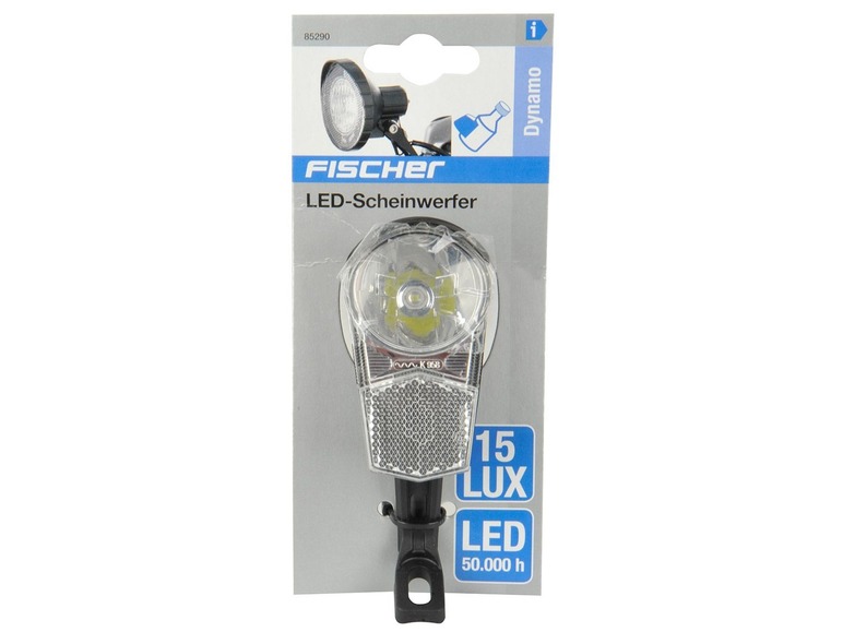 Gehe zu Vollbildansicht: FISCHER Dynamo LED-Scheinwerfer 15 Lux - Bild 2