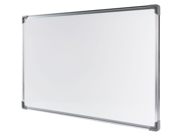 Gehe zu Vollbildansicht: UNITED OFFICE® White Board, 90 x 60 cm, magnethaftend, mit Ablage und Zubehör - Bild 1
