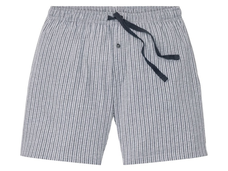 Gehe zu Vollbildansicht: LIVERGY® Shorty Pyjama Herren, Hose mit Bindeband, Eingrifftaschen, mit Baumwolle - Bild 13