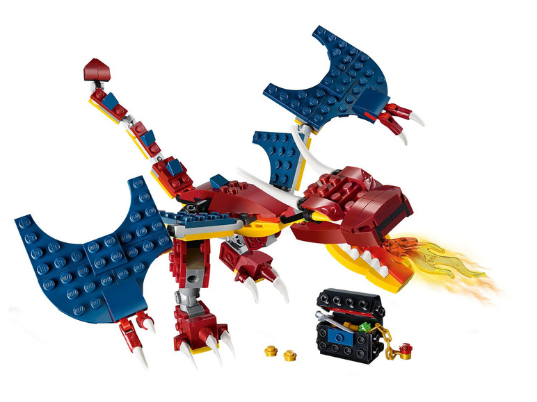 Gehe zu Vollbildansicht: LEGO® Creator 31102 »Feuerdrache«, 3-in-1-Set - Bild 3