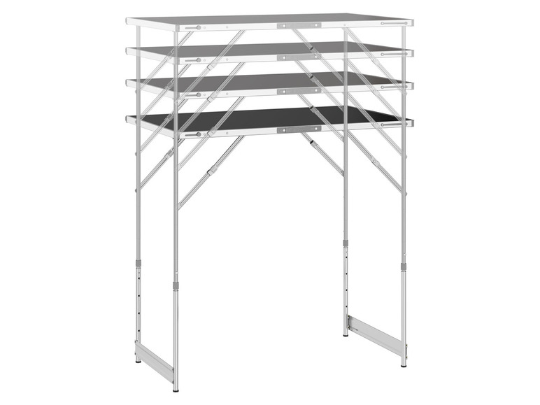 PARKSIDE multifunction table, 3 parts 3part work table Height adjustable 4 levels Load
