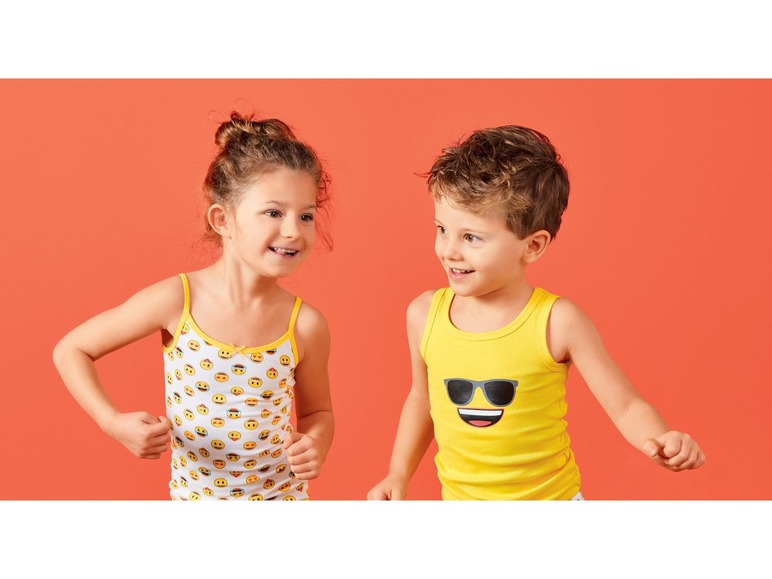 Gehe zu Vollbildansicht: Emoji 3 Kleinkinder Mädchen Spaghettiträgertop - Bild 6