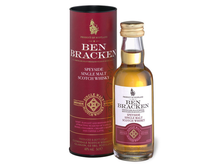 Gehe zu Vollbildansicht: Ben Bracken Single Malt Scotch Whisky Mini-Pack 40% Vol 3 x 0,05 l - Bild 4