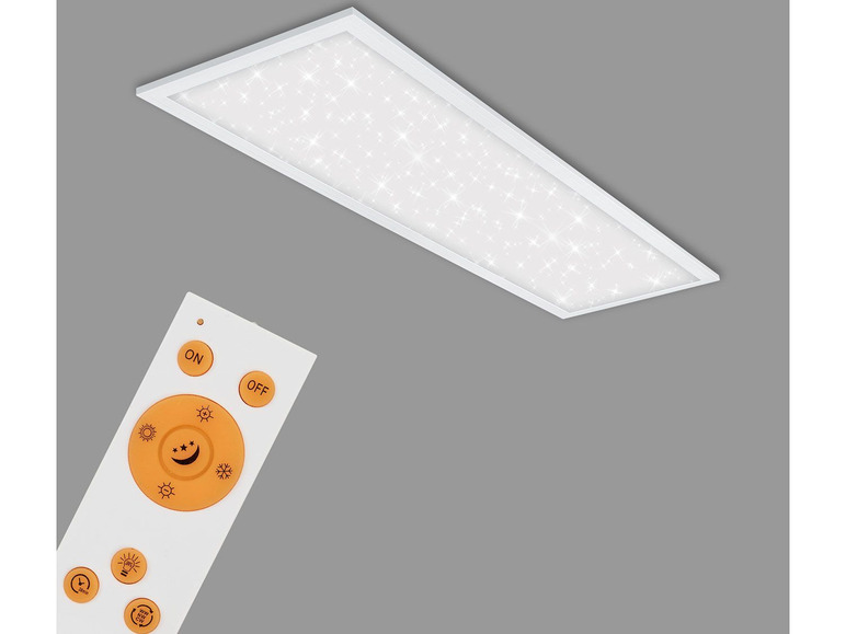 Gehe zu Vollbildansicht: Briloner LED Decken-Panel mit Sternendekor, dimmbar, Farbtemperatursteuerung - Bild 4