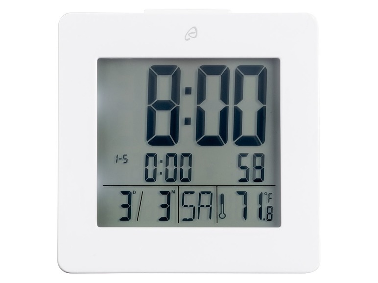 Gehe zu Vollbildansicht: AURIOL® LCD Funkwecker, mit Temperaturanzeige, Kurzbeleuchtung, Schlummerfunktion - Bild 4