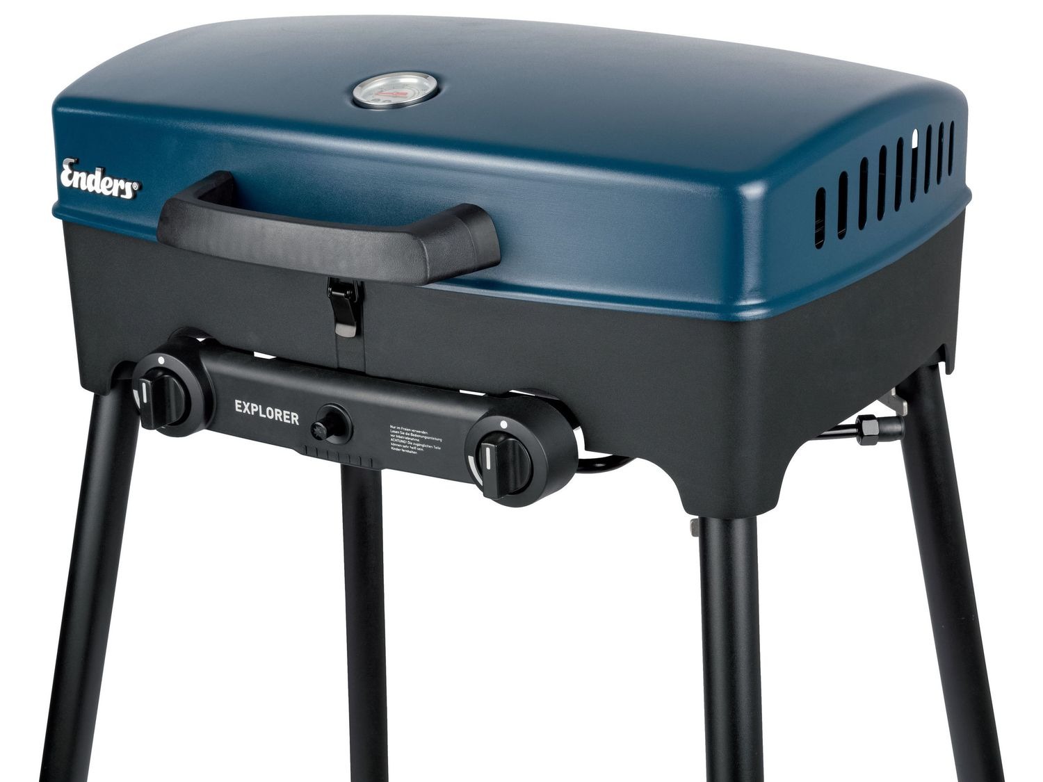 Enders Camping Gasgrill »Explorer 3 in 1«, mit 2 Edelstahlbrennern, aus