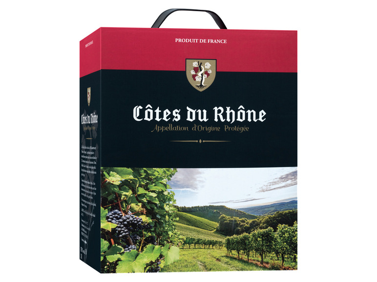 Gehe zu Vollbildansicht: Côtes du Rhône AOP Bag-in-Box, Rotwein 2020 - Bild 1