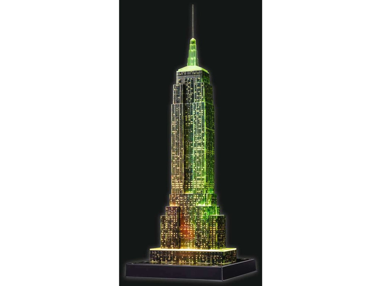 Gehe zu Vollbildansicht: Ravensburger 3D Puzzle Empire State Building bei Nacht - Bild 6