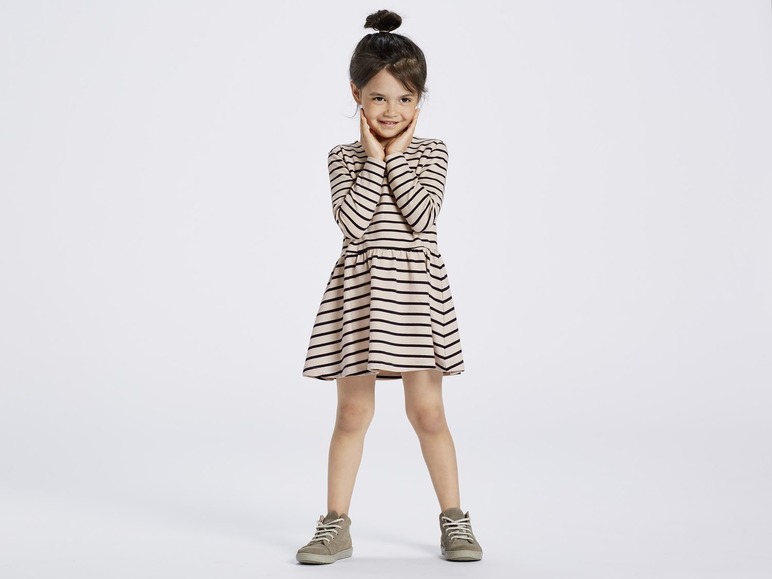 Gehe zu Vollbildansicht: LUPILU® Kleider Mädchen, French-Terry-Qualität, mit Bio-Baumwolle, 2 Stück - Bild 4