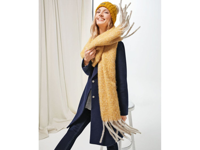 Gehe zu Vollbildansicht: bruno banani Schal Damen, mit langen Fransendetails - Bild 2