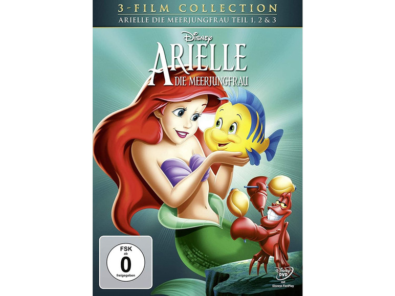 Gehe zu Vollbildansicht: DISNEY Arielle, die Meerjungfrau DVD Dreierpack (Disney C Arielle, die Meerjungfrau DVD Dreierpack (Disney C - Bild 1