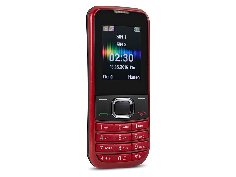 Gehe zu Vollbildansicht: Swisstone SC 230 Dual-SIM-Handy rot - Bild 3