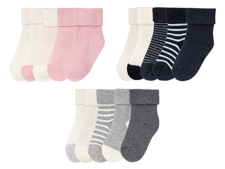 Gehe zu Vollbildansicht: LUPILU® Baby Socken, 5er Set, mit Bio-Baumwolle - Bild 1