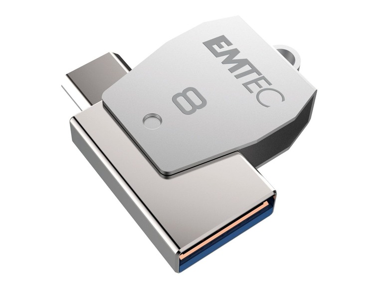 Gehe zu Vollbildansicht: Emtec Dual USB 2.0 micro-USB T250 Stick - Bild 2