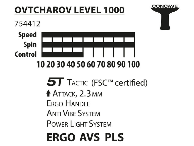 Gehe zu Vollbildansicht: Donic-Schildkröt Tischtennisschläger Ovtcharov 1000 FSC - Bild 6