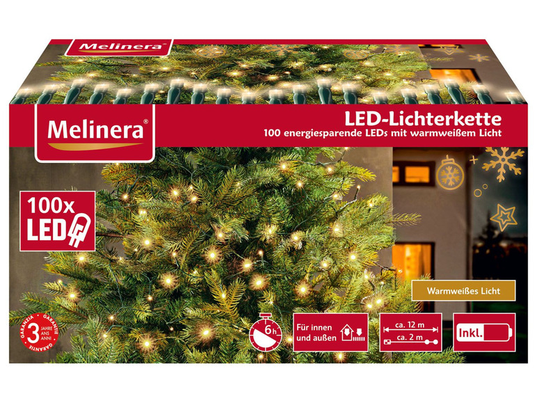 Gehe zu Vollbildansicht: MELINERA® Lichterkette, 100 LEDs, 6-Stunden-Timer - Bild 13