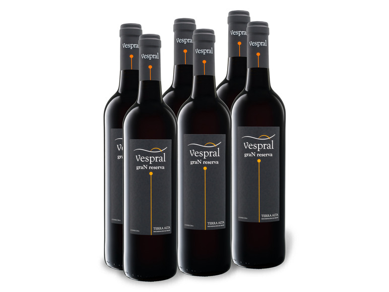 Gehe zu Vollbildansicht: 6 x 0,75-l-Flasche Weinpaket Vespral Gran Reserva trocken, Rotwein - Bild 1