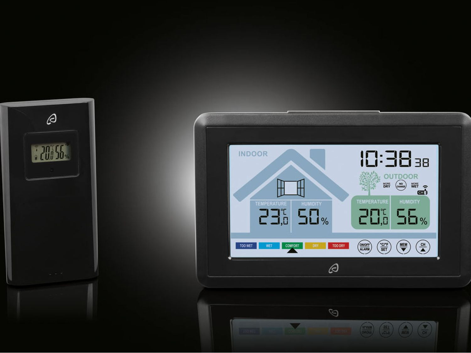 AURIOL® Hygrometer, mit Lüftungsempfehlung, Raumklimabewertung